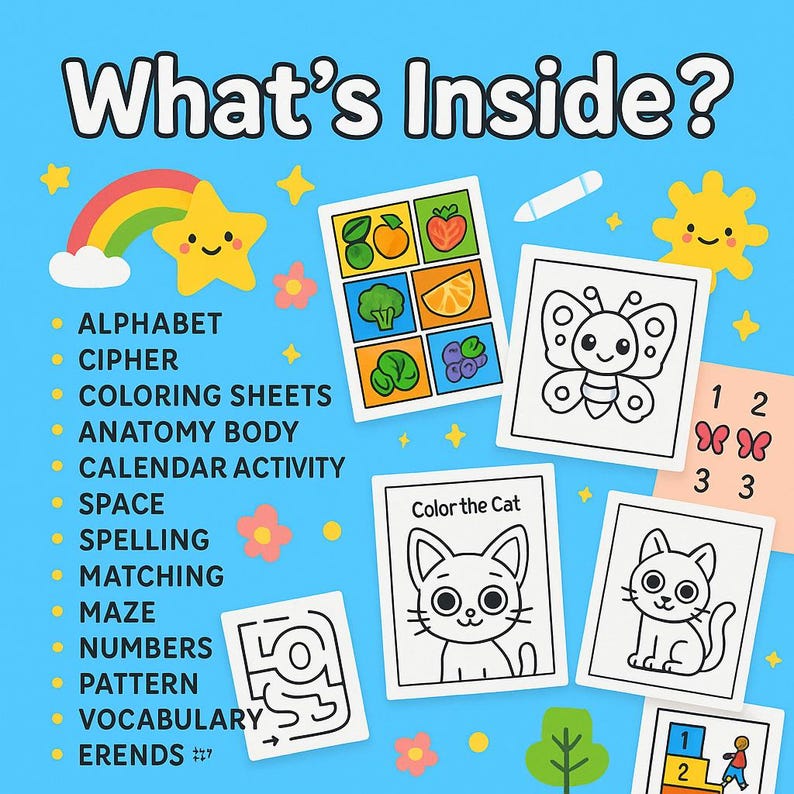 Kids Learning Activity Bundle: 22,500+ Printable Pages (PLR MRR Digital Download)