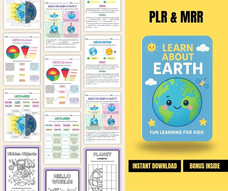 5,300+ Educational Kids Resources | Learning Bundle | PLR & MRR Digital Product | Classroom Activities